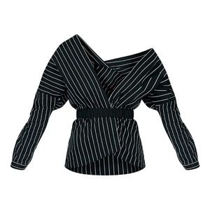 Black Stripe Top